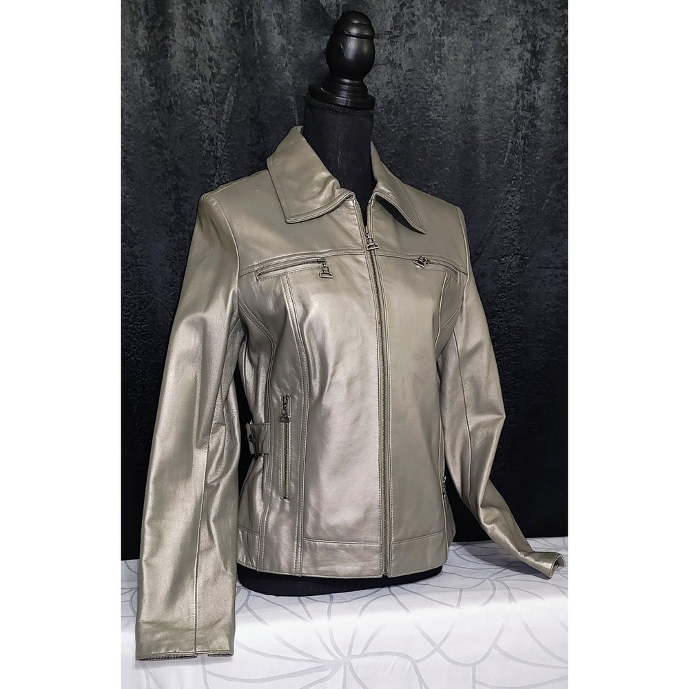 Tribal Women's Genuine Leather Jacket Size 8